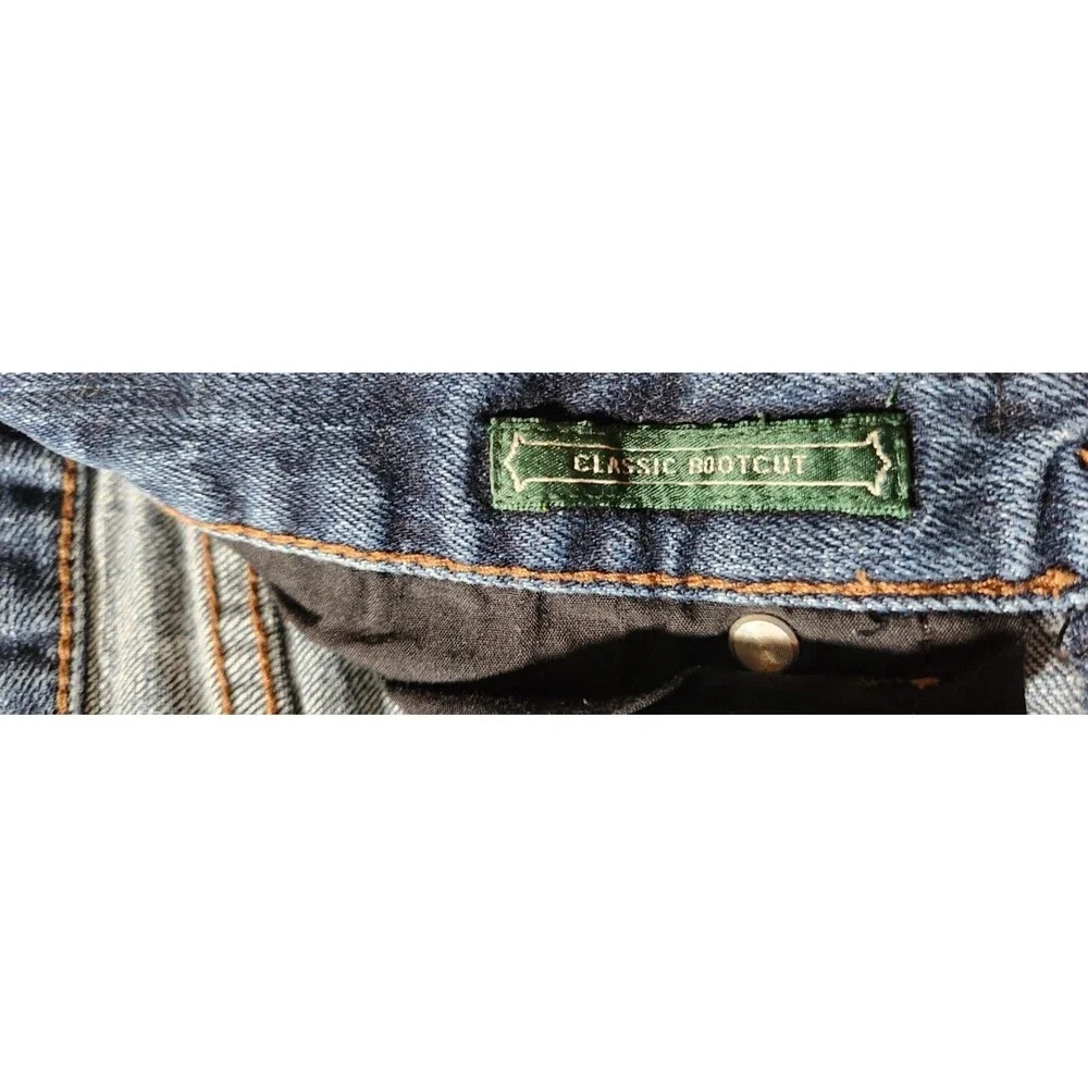 Ralph Lauren Y2K Vintage Women's Blue Bootcut Jeans Size 8 Classic Straight - Picture 9 of 13